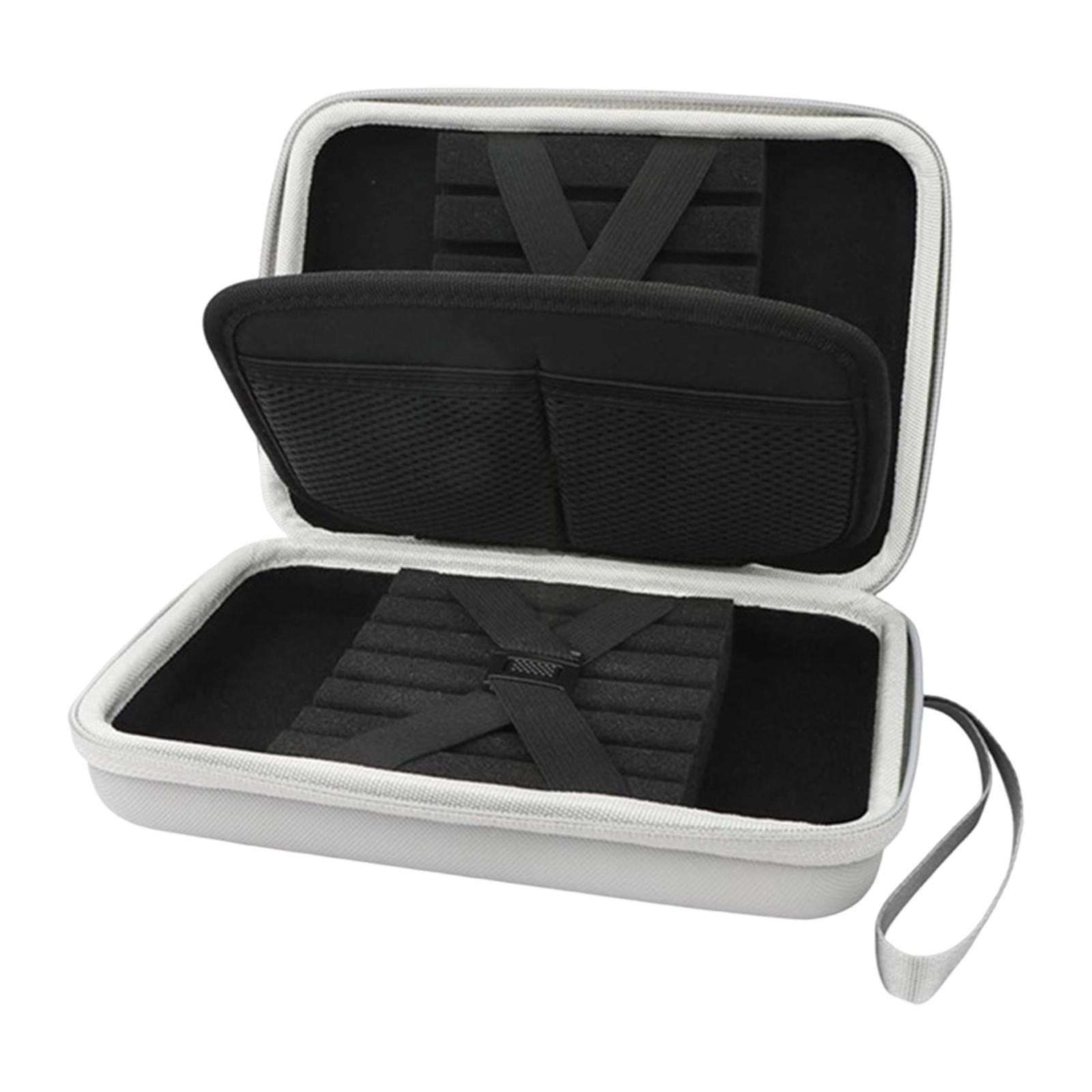 

Case Protective Portable Inner Pouches EVA Entertainment,Compatible Spacious Sturdy Holds 12,Hard Case Carrying Storage серый