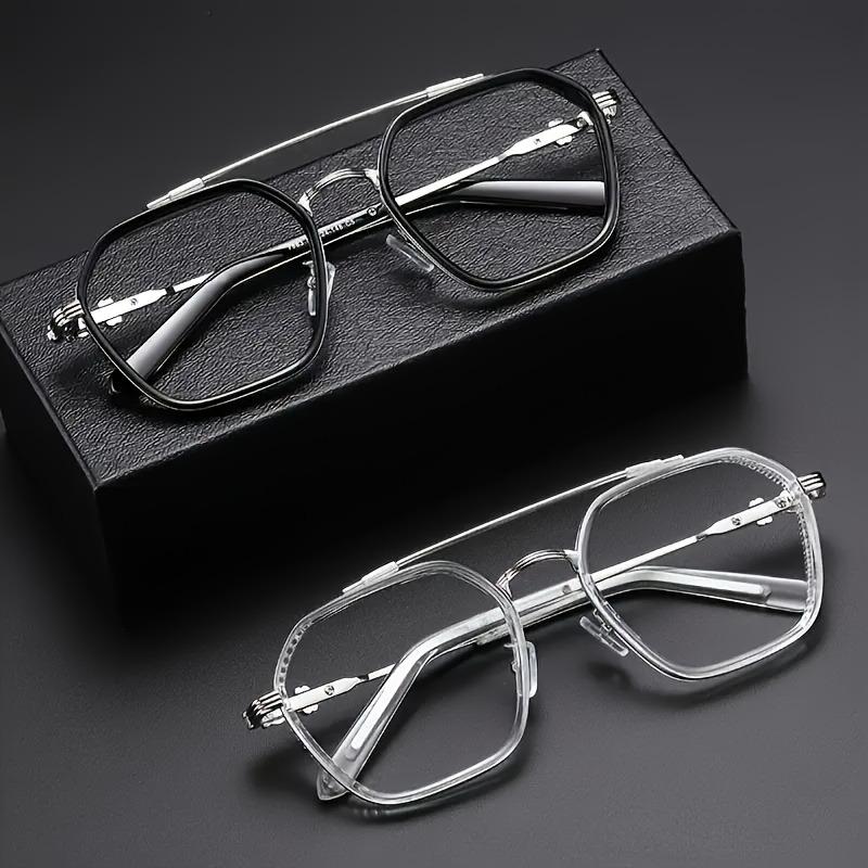 Oversized Anti Blue Light Eyeglasses Square Computer Glasses For Women