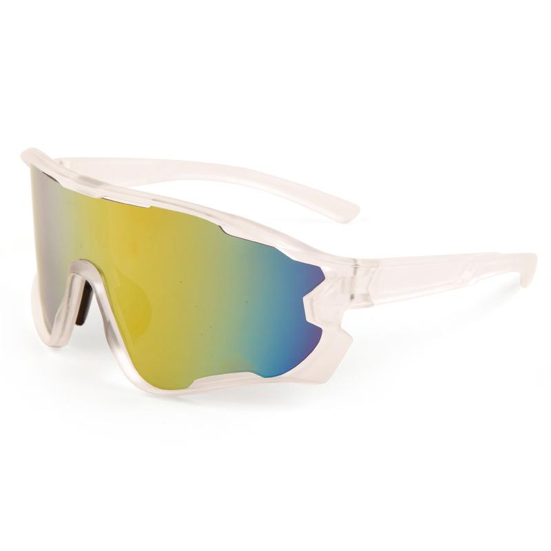 New outdoor cycling sunglasses men's windproof mountaineering anti-ultraviolet women's large-frame sports sunglasses