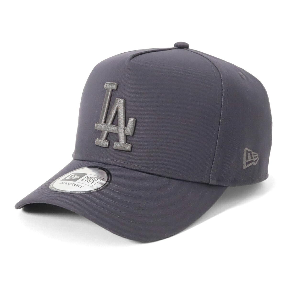 

New Era 9FORTY Cap in LA Dark Graphite Gray Tonal Exclusive to and Snapback Deep BB UV Trendy Functional Hat D-Frame (14721085, NER34C2885) (Free
