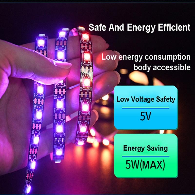 RGBIC LED Light Strip Camera TV Screen Synchronization APP Music Synchronization Game Bedroom TV Background Ambient Light