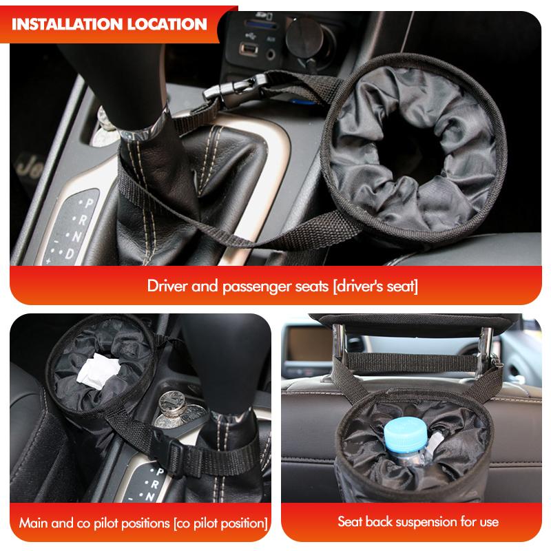 For Volkswagen VW Car Garbage Bag Seat Side Hanging Trash Can Dust Holder Case Golf Jetta Passat mk4 mk5 mk6 CC B5 B6 B7 Golf 4