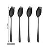 4ks vidlička lžíce 304 nerezová ocel západní jídlo nádobí vidlička lžíce instantní nudle lžíce vidlička nudle salát Sporks