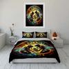 "Bee Art Three-Piece Decor" Bedding Set with 1 Duvet Cover 2 Pillowcases Single Double King Queen Gift