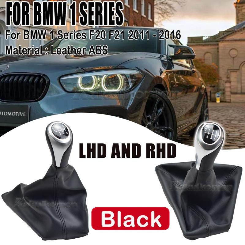 High Quality 6 Speed Car Shift Knob Gear Knob With Leather Boot For BMW 1 Series F20 F21 2011-2016 Car Styling Accessories