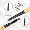 Little Gold Bar Ultra-Fine Double-Ended Triangular Eyebrow Pencil: Waterproof, Sweatproof, Long-Lasting, Non-Smudging, Natural-Looking.