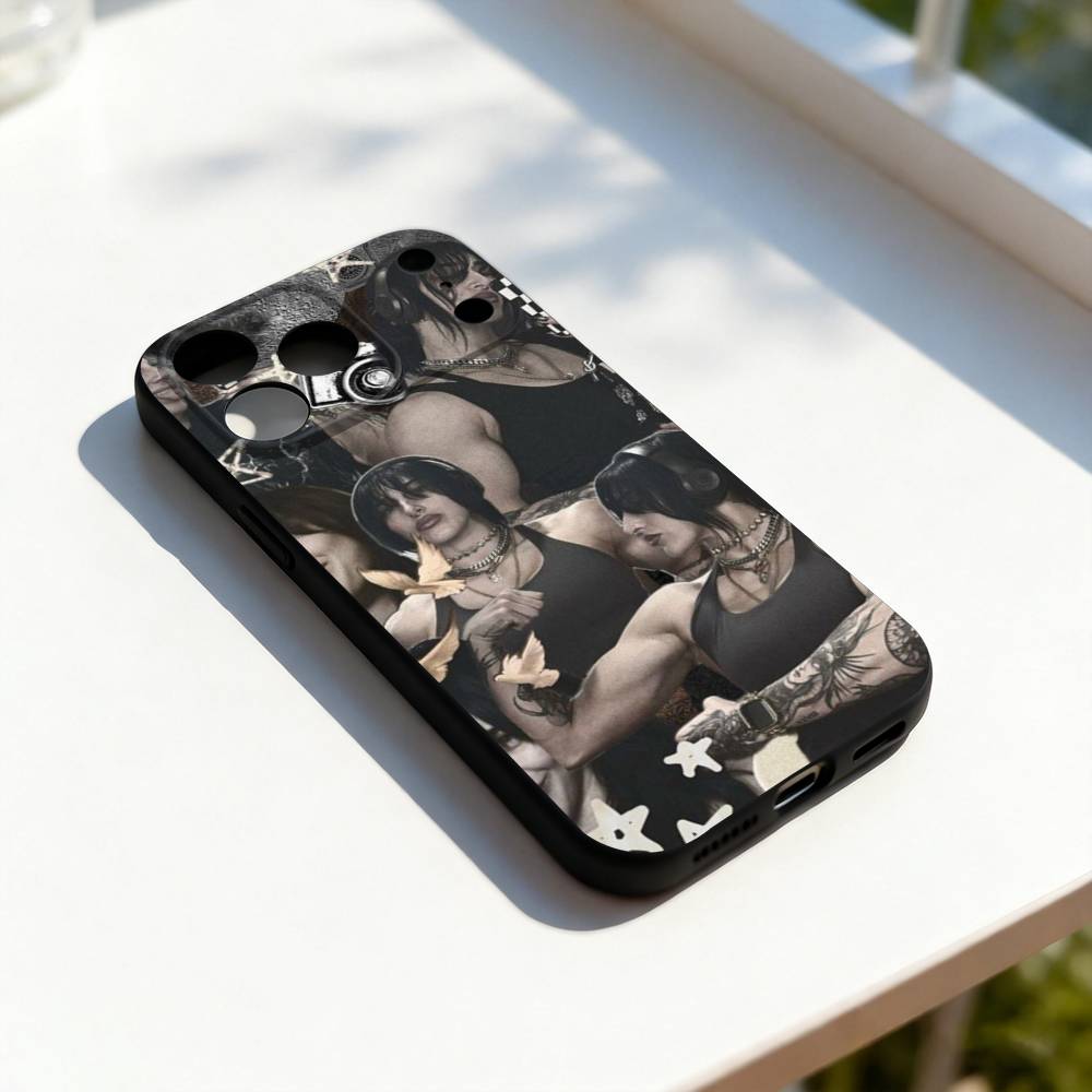 

Чехол для телефона Boxer R-Rhea R-Ripley Cool для iPhone 17,16,15,14,13,12,11,Pro,Max,Plus,E,SE4,Air,Mini Черный Точное совпадение отверстий iPhone17promax