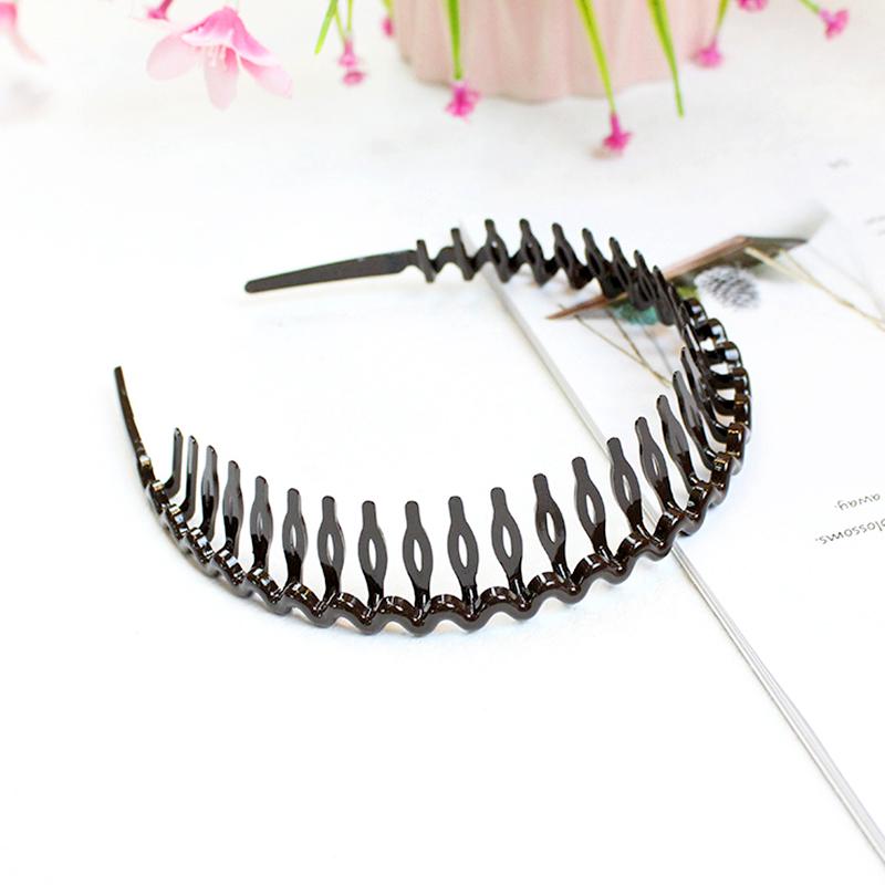 1Pc Headband Convenient Wave Big Comb Simple Hairband Fashion Headdress Hair Hoop Plastic