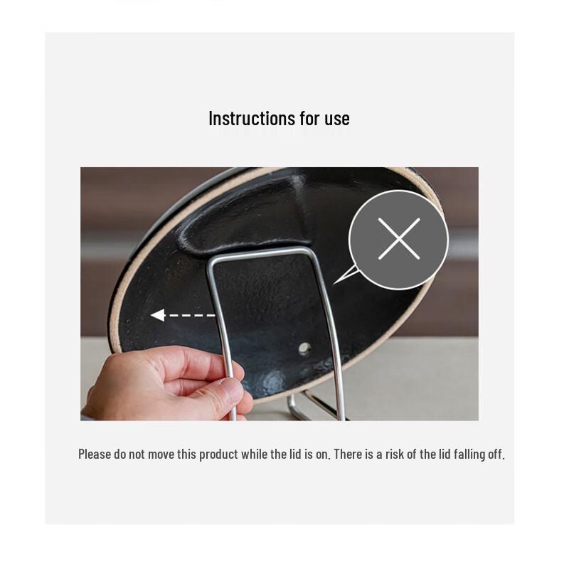 Verdickter Edelstahl Topfdeckel- und Schneidebrettständer