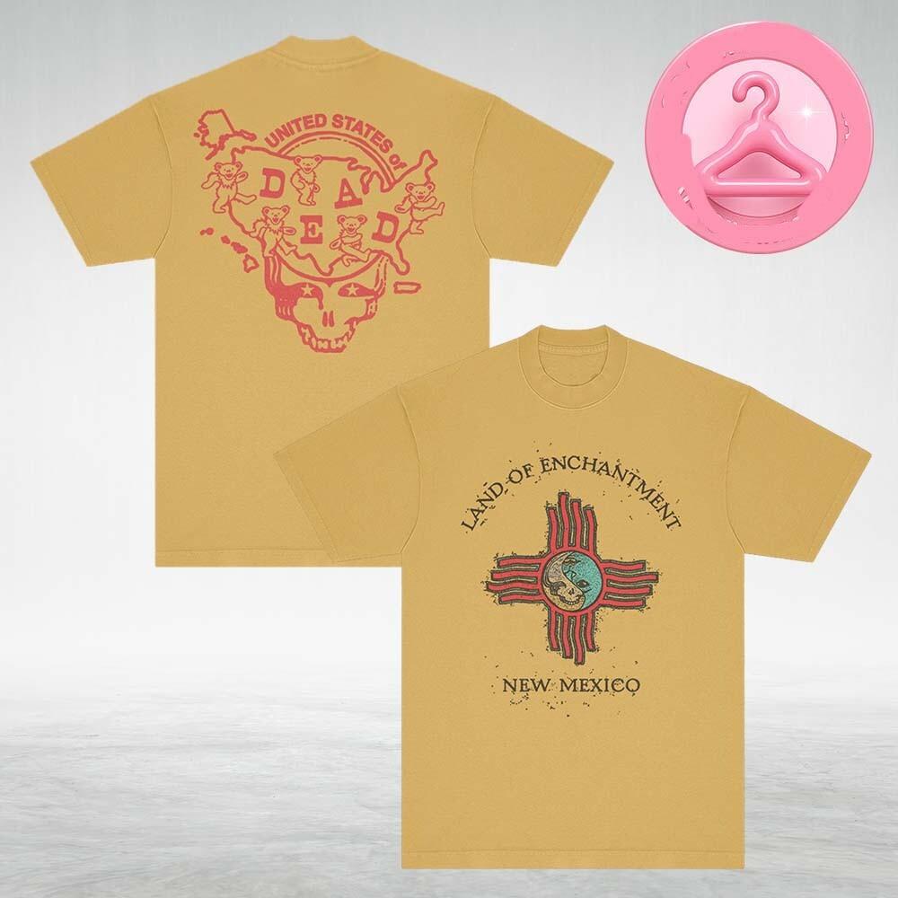 Grateful Dead New Mexico United States Of Dead Tee Two Sides Unisex T-Shirt Gift XXXXL