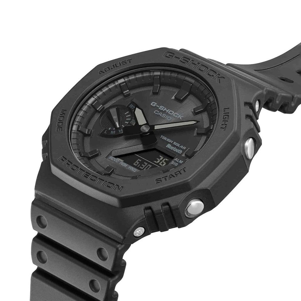 Casio G-shock Cyfrowo-analogowy zegarek męski Tough Solar Bluetooth GA-B2100-1A1