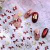 Year Of The Horse New Year Nail Stickers Cartoon Red Pony Fortune Lucky Cat Manicure Decals DIY Nail Art Decoration
