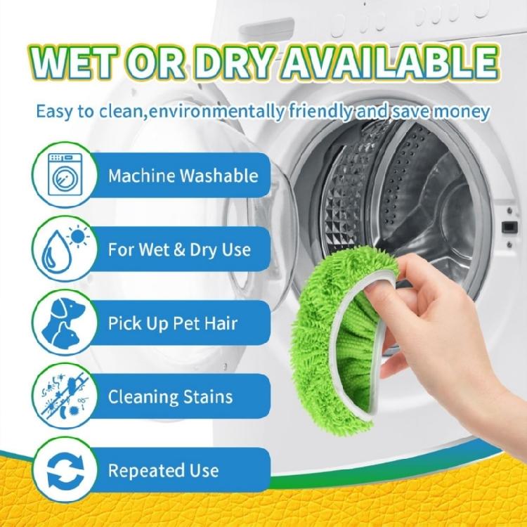 Reusable Dry Wet Use Mop Pad Microfiber Mop Replacement Cloth For MultiSurface Cleaning Use Machine Washable Design