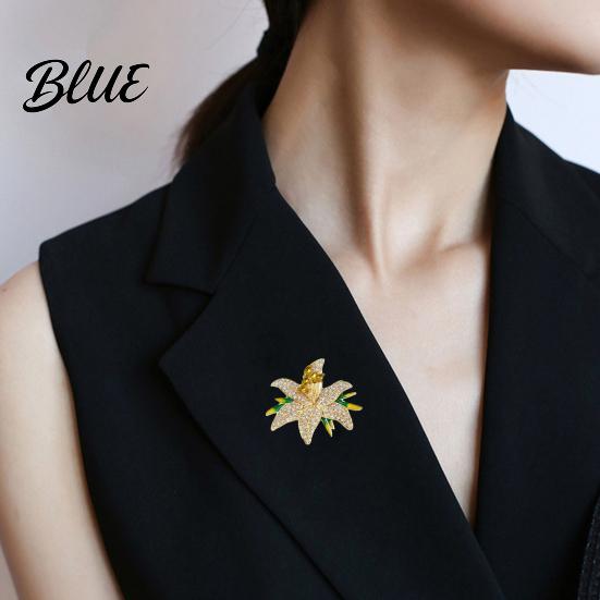 Scarves Brooch 1/2Pcs Women Pin Flower Design Lapel Pin