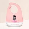 Babador de silicone à prova d'água para bebês - Babador de arroz descartável grande