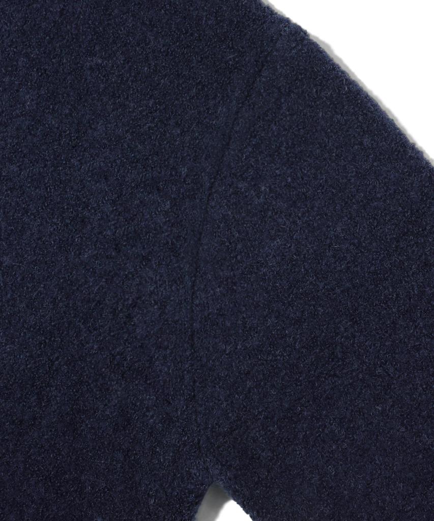 Trillion Wool Boucle Collar Cardigan Knit (Current Navy)