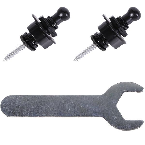 Guitar Strap Lock Metal Anti-Slip Buckle for Folk or Electric Guitar