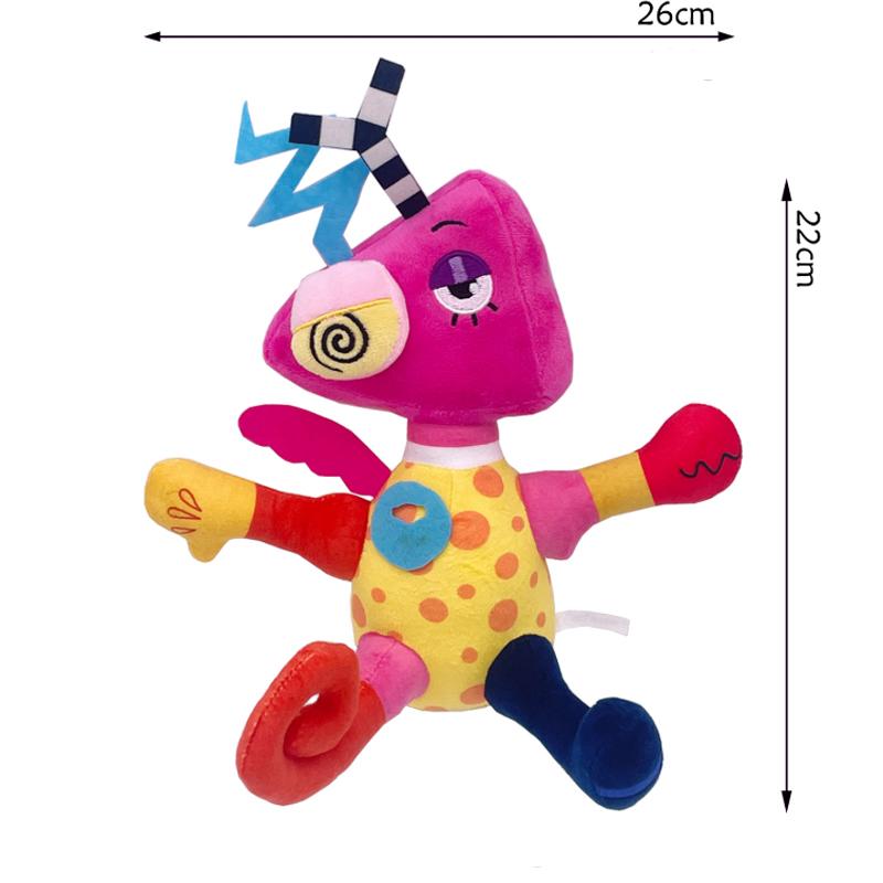 25CM Úžasná Digitální Panenka Cirkusová Služebná Jax Plyšový Magický Králík Klaun Kreslené Periferie Vhodné Fanoušci Domácí Sbírka Dekorace