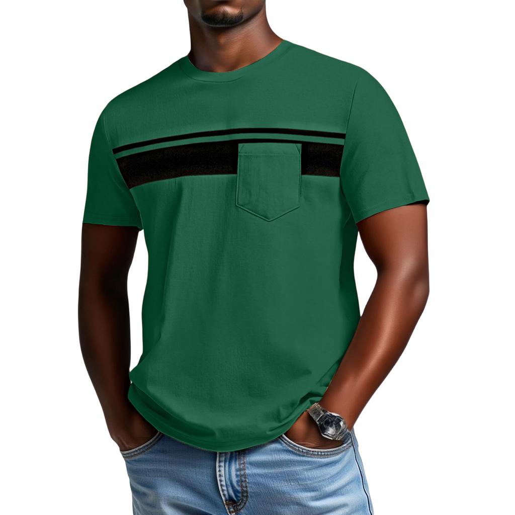 T-shirt  à  manches  courtes  pour  homme,  col  rond,  imprimé,  tendance,  loisir