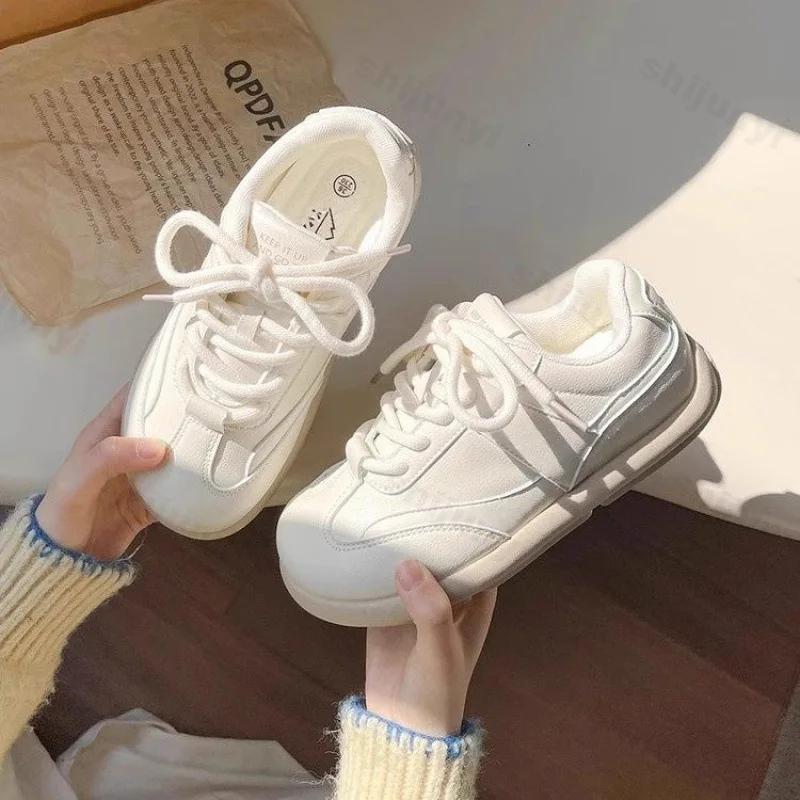 Women's Shoes Fashion Outdoor Casual Shoes Lace Up Vulcanized Shoe Comfortable Training Shoes Sneakers for Women Tenis De Mujer