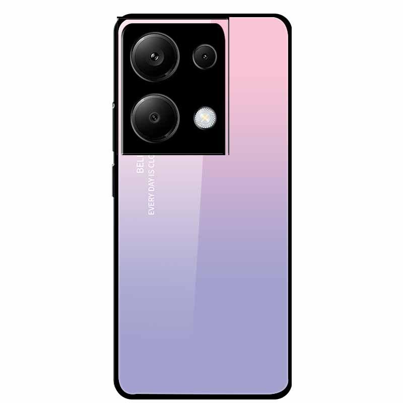 Redmi NOTE 13 PRO 4G Case with Tempered Glass & Aesthetic Color Painting
