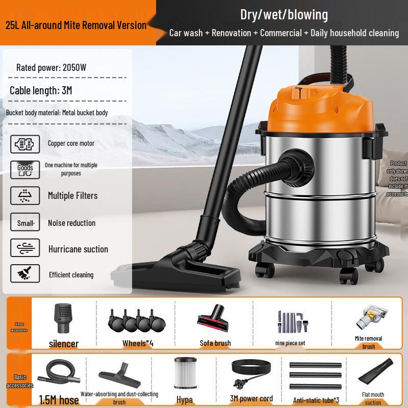 High-Power Industrial Suction Cleaner for Floors, Sofas, and Grouting