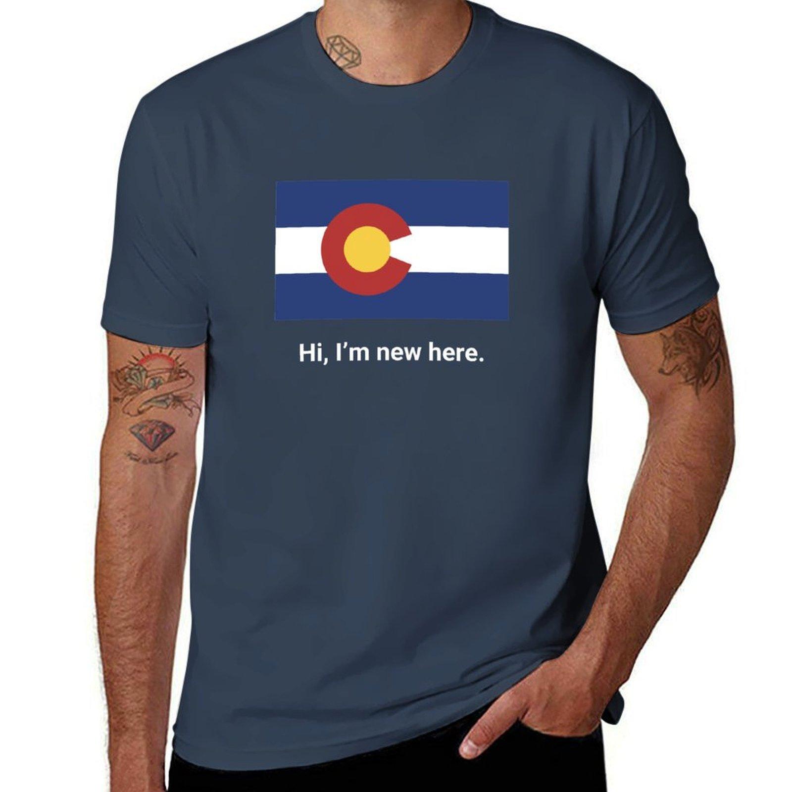 Move to Colorado Leaving California TShirt man graphic t shirt t shirt personalised TShirt S