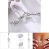 Flower Shaped Anti allergy Copper Belly Navel Ring Plating Body Piercing Jewelry Silver