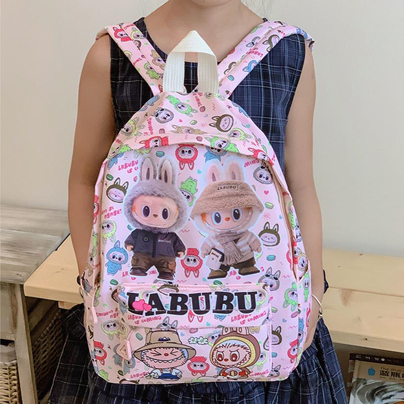 School Bag Backpack Children's Bag LABUBU Elementary School Backpack Girl Boy School Backpack 6 Colors