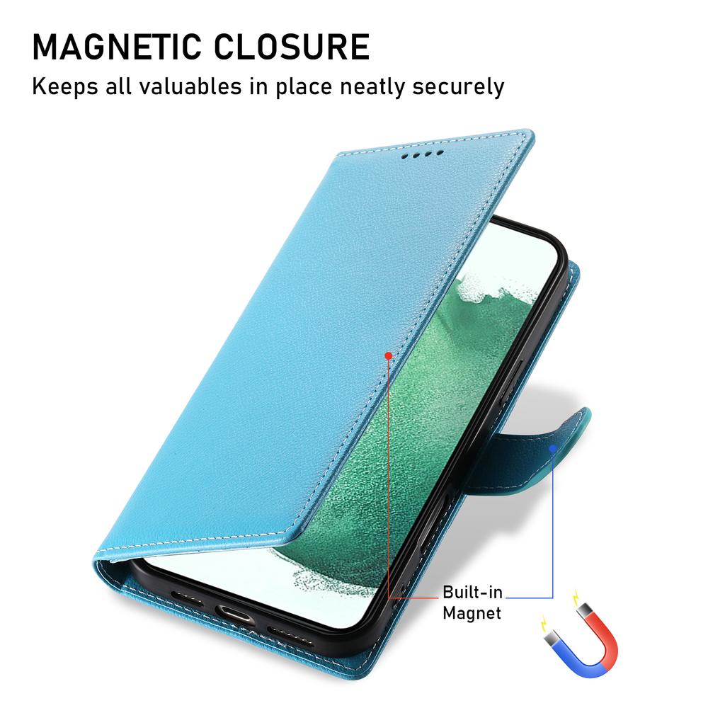 DF-012 For Samsung Galaxy A25 5G (Global) (161.0 X 76.5 X 8.3mm) Case Litchi Texture Leather Wallet Stand Phone Cover