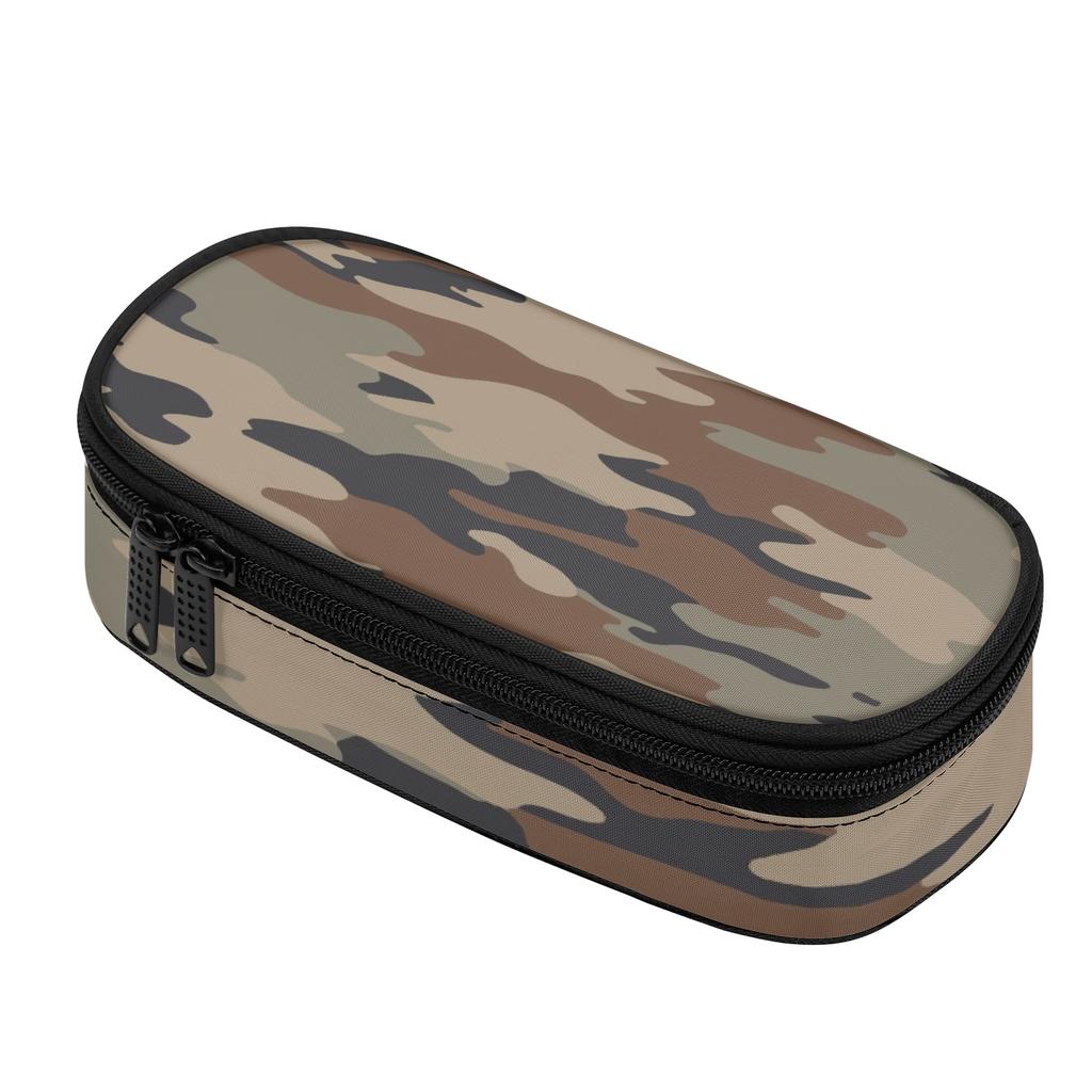 Pencil Case 300D Polyester Large Capacity Zip Around Closure with Main Compartment Mesh Pocket and Pen Slots for Everyday Study