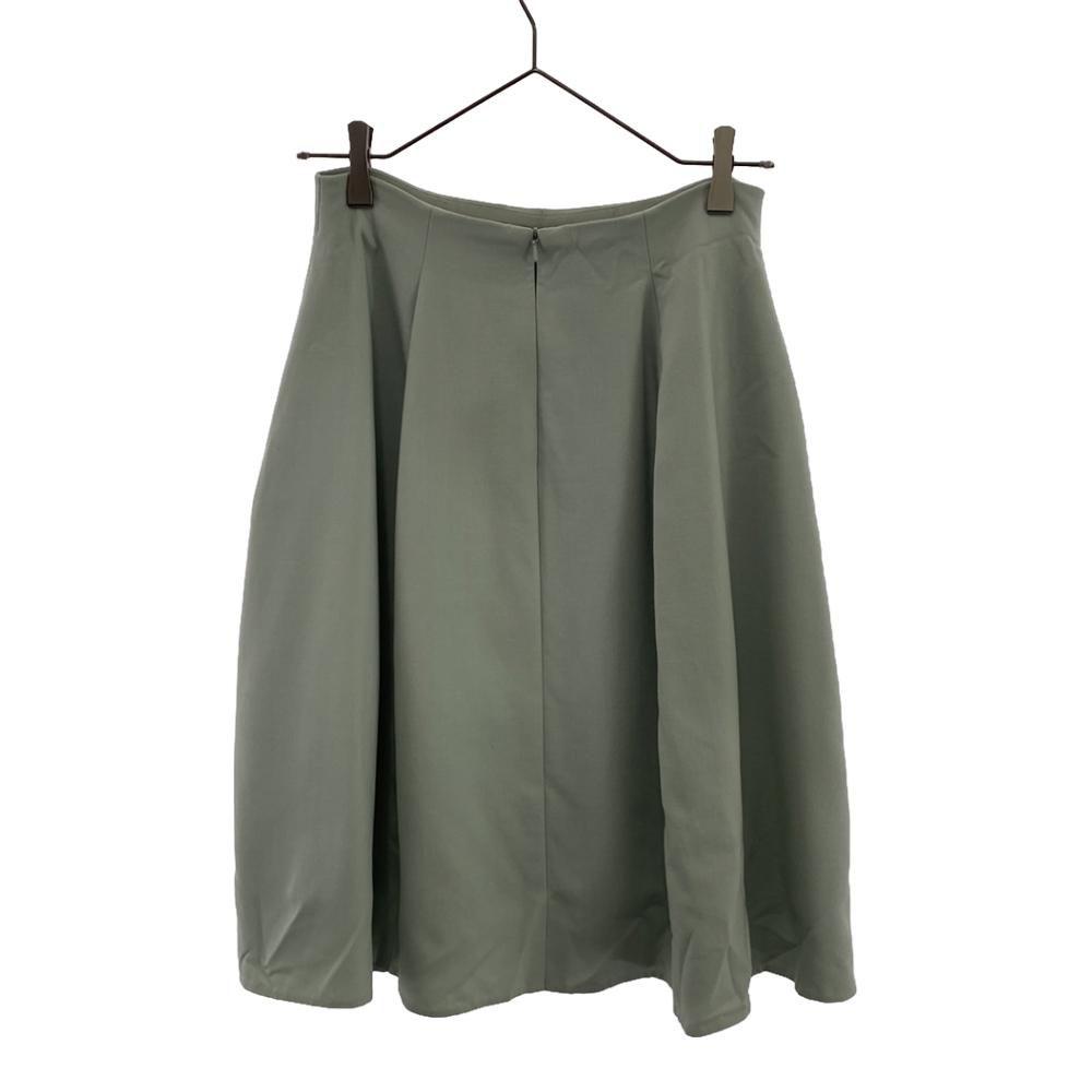 FOXEY Made in Japan Wollmischung Knielanger Rock 38 Hellgrün Reißverschluss hinten Damen Gebraucht