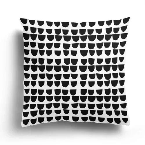 Modern Home Living Room Decorative Pillowcase Cushion Cover Nordic Black White Simple Zipper Pillowcase
