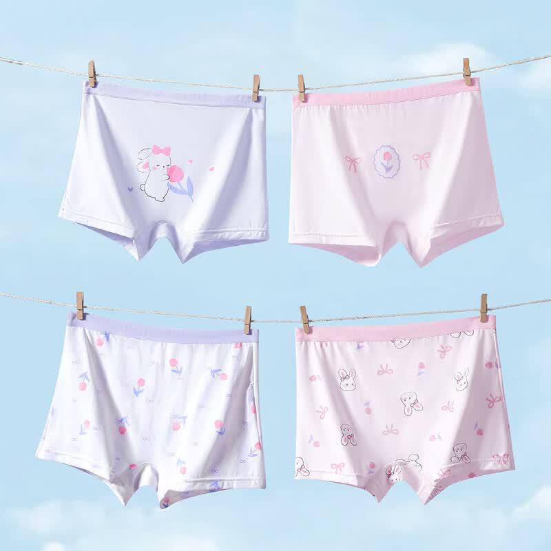 Fenteng Ke'an Kids' Ice Silk Boxer Briefs (4-Pack)