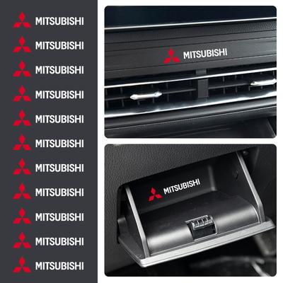 1/2/5/10uds Insignias de Coche Pegatinas Interiores para Ralliart Lancer Outlander Pajero L200 ASX Mirage Eclipse Montero EVO9 Galant