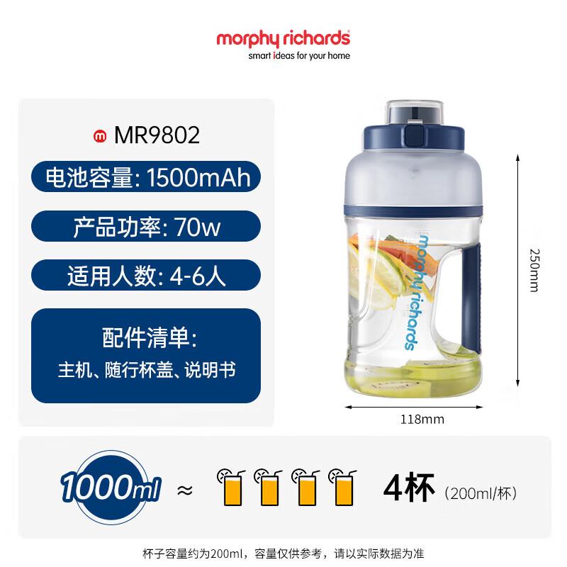 Morphy Richards 1L Portable Wireless Juicer Cup