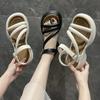 Mode Gladiatoren Sandalen Damen Sommer Lässig Dicke Sohle Plateau Schuhe Dame Komfort Offene Zehen Strand Sandale Schuhwerk Sandalias De Mujer