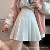 Women's Gray High Waist A-Line Pleated Skirt - Summer 2025 Short JK Style for Spring & Autumn Students