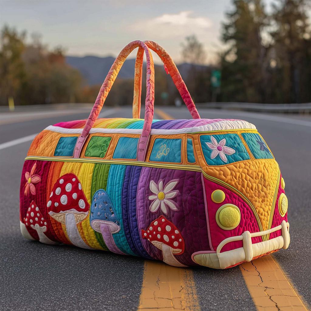 Serie de Pollo 3D Bolso de Viaje de Algodón Acolchado Plegado Bolso de Mano de Moda Estampado para Mujer Bolso de Yoga