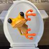 Frog Bathroom Toilet Sticker Waterproof Frosted PVC Material Frog Long-lasting Toilet Decorations Decals