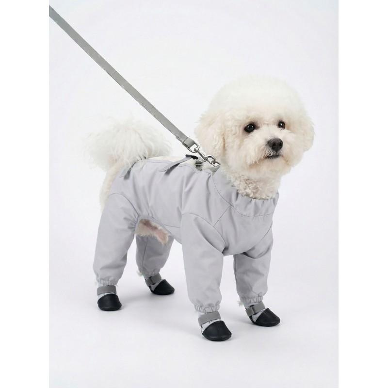 Pet Dog Full-Body Raincoat With Leg Cover Booties Small Medium Large Breeds Outdoor Walk Protection