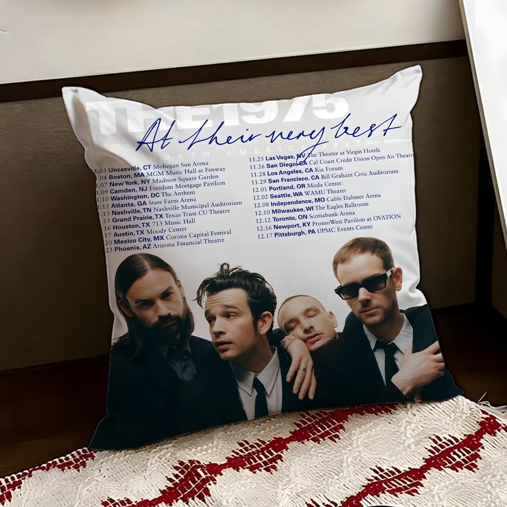 TThe 1975S Band Cushion Cover Reversible Soft Durable Pillow Cover Home  Car MultiScene Use for Daily Comfort
