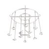 Fryer Skewer Stand Stainless Steel Vertical Grill Rack with Skewers Heat Resistant Kitchen Fryer