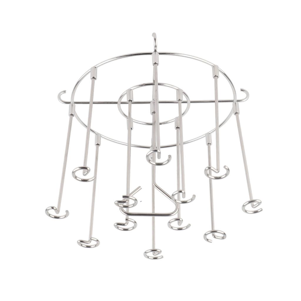 Fryer Skewer Stand Stainless Steel Vertical Grill Rack with Skewers Heat Resistant Kitchen Fryer