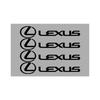 Innenaufkleber 4 Stück Auto-Scheibenwischer Reflektierende Aufkleber Karosserie Türgriff Wasserdichte Aufkleber für Lexus CT200h Fsport ES LS IS G
