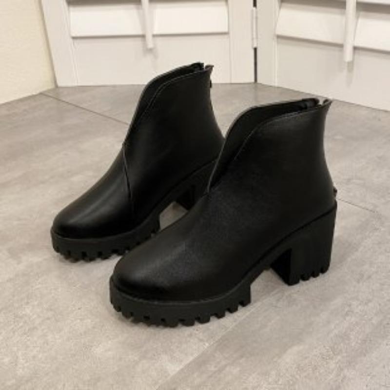 Fashionable and versatile women's loose sports and leisure breathable soft elastic shock-absorbing comfortable hiking heightened leather boots