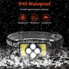 USB Rechargeable Headlamp 18650 Battery LED Headlight Waterproof Portable Head Flashlight Hiking Camping Head Cycling Torch