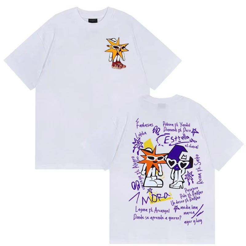 Rapper MORA Album Tour 2025 Merch Tee Shirt Unisexs Women Harajuku Fashion Vintage Tshirt Summer Casual Cotton Oversized T Shirts