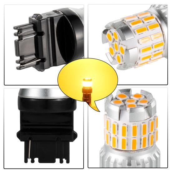 1Pair T25 3157 P27/7W LED Reversing Lights 36SMD Plug And Play Waterproof Auto Brake Lights for Car Replacement