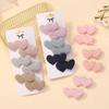 LOVEKIKI 6PCS Cute Heart Designs Elegant  Hair Clips Sweet Headwear Mini Clips Kids Girls Outdoor Wear Hair Accessories Gifts